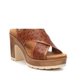 NEW XTI women's refresh heeled sandals in camel